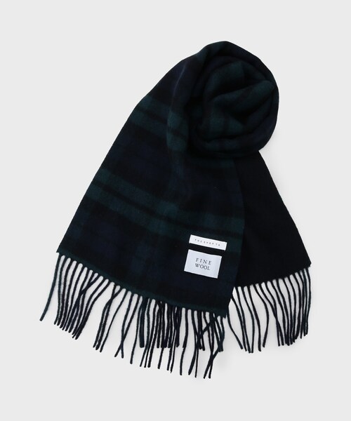 THE SHOP TK （ザ ショップ ティーケー ）の「ウールリバーシブルマフラー（マフラー・メンズ・モスグリーン/ダークグレー/ダークブラウン・00）」の3枚目の写真