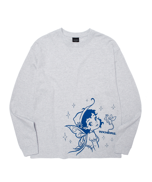 WKNDRS(ウィーキャンドース)の「FAIRY LS T-SHIRT (L.GREY)(Tシャツ/カットソー・レディース・その他・MEDIUM/LARGE/X-LARGE)」の1枚目の写真