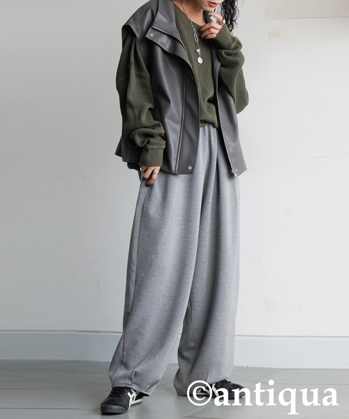 antiqua(アンティカ)の「スウェットパンツ(スウェットパンツ・レディース・グレー/ブラック・MEDIUM/LARGE)」の8枚目の写真