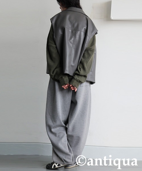 antiqua(アンティカ)の「スウェットパンツ(スウェットパンツ・レディース・グレー/ブラック・MEDIUM/LARGE)」の12枚目の写真