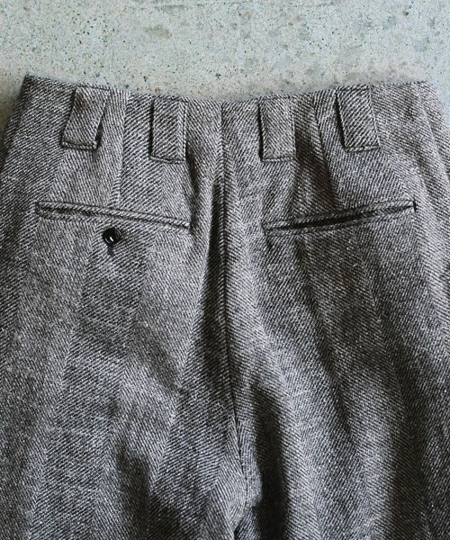 セール】WOOL LINEN OXFORD BAGS（スラックス）｜LIDNM（リドム）の