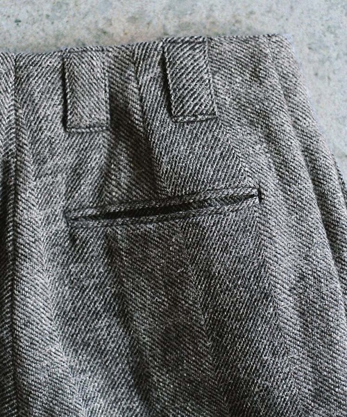 検*士様 WOOL LINEN OXFORD BAGS WOOL LINEN OXFORD BAGS（スラックス）｜LIDNM（リドム）の