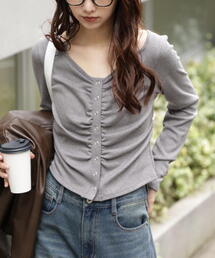 FREE'S MART | ◆フロントギャザーデコルテカットソー(Tシャツ/カットソー)