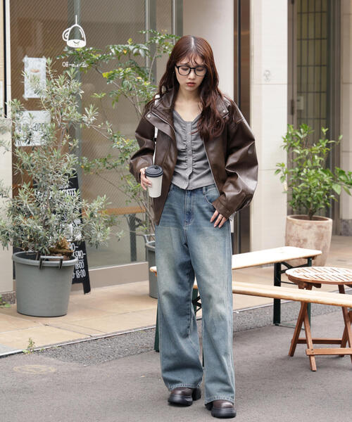 FREE'S MART（フリーズマート）の「◆フロントギャザーデコルテカットソー（Tシャツ/カットソー・レディース・グレー/ブラウン/ホワイト・FREE）」の11枚目の写真