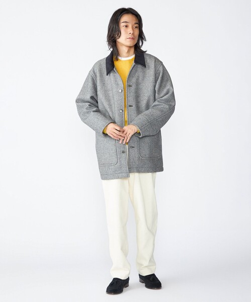 SHIPS（シップス）の「SHIPS: ウール ボンディング カバーオール（カバーオール・メンズ・ブラウン/ネイビー/グレー・MEDIUM/LARGE）」の9枚目の写真