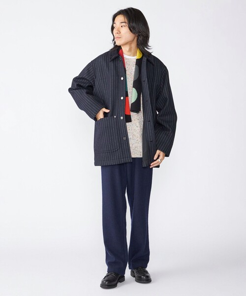 SHIPS（シップス）の「SHIPS: ウール ボンディング カバーオール（カバーオール・メンズ・ブラウン/ネイビー/グレー・MEDIUM/LARGE）」の10枚目の写真