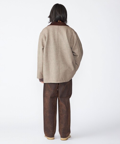 SHIPS（シップス）の「SHIPS: ウール ボンディング カバーオール（カバーオール・メンズ・ブラウン/ネイビー/グレー・MEDIUM/LARGE）」の13枚目の写真