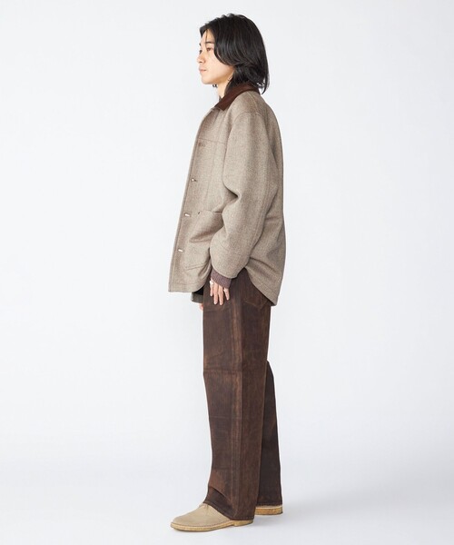 SHIPS（シップス）の「SHIPS: ウール ボンディング カバーオール（カバーオール・メンズ・ブラウン/ネイビー/グレー・MEDIUM/LARGE）」の14枚目の写真