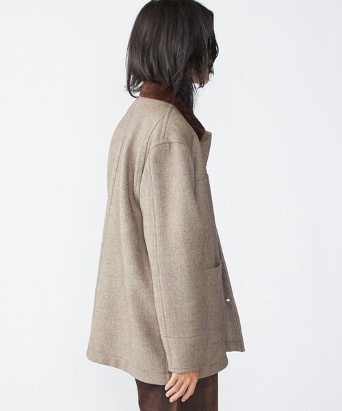 SHIPS（シップス）の「SHIPS: ウール ボンディング カバーオール（カバーオール・メンズ・ブラウン/ネイビー/グレー・MEDIUM/LARGE）」の16枚目の写真