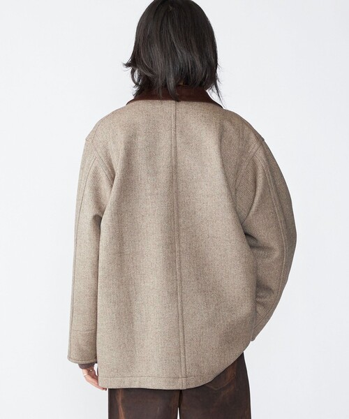 SHIPS（シップス）の「SHIPS: ウール ボンディング カバーオール（カバーオール・メンズ・ブラウン/ネイビー/グレー・MEDIUM/LARGE）」の17枚目の写真