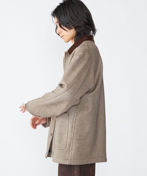 SHIPS（シップス）の「SHIPS: ウール ボンディング カバーオール（カバーオール・メンズ・ブラウン/ネイビー/グレー・MEDIUM/LARGE）」の18枚目の写真