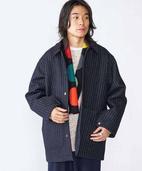 SHIPS（シップス）の「SHIPS: ウール ボンディング カバーオール（カバーオール・メンズ・ブラウン/ネイビー/グレー・MEDIUM/LARGE）」の20枚目の写真