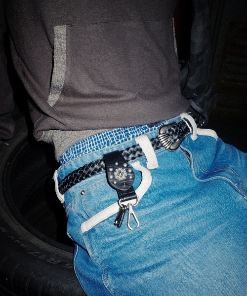 AAKAM（アーカム）の「25mm Braided Western Buckle Belt (Black)（ベルト・レディース・その他・FREE）」の2枚目の写真