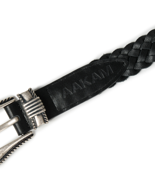 AAKAM（アーカム）の「25mm Braided Western Buckle Belt (Black)（ベルト・レディース・その他・FREE）」の3枚目の写真