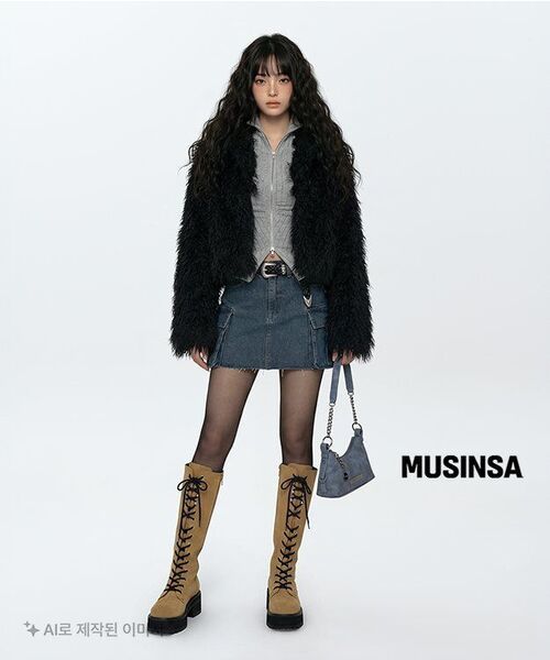 AAKAM（アーカム）の「25mm Braided Western Buckle Belt (Black)（ベルト・レディース・その他・FREE）」の10枚目の写真