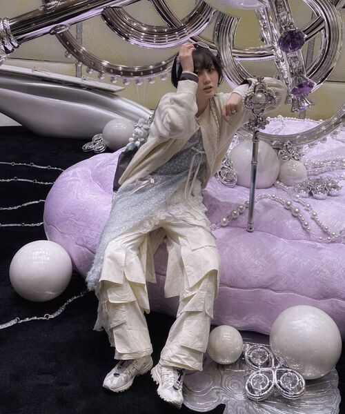 FLAREUP(フレアアップ)の「Wave Handmade Gym Sack - Gray (FL-724)(バックパック/リュック・レディース・グレー・FREE)」の9枚目の写真