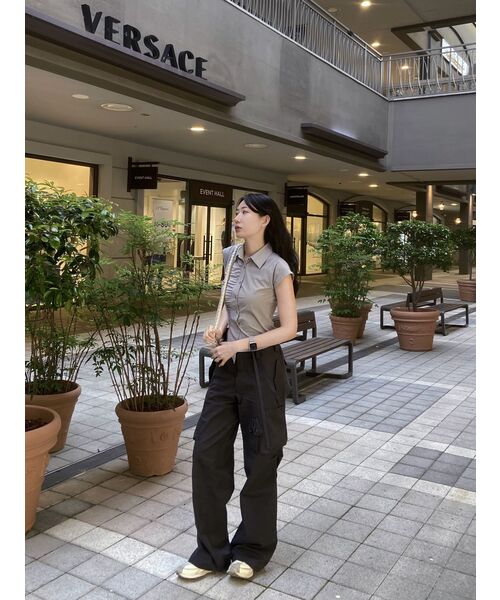 FLAREUP(フレアアップ)の「Wave Handmade Gym Sack - Gray (FL-724)(バックパック/リュック・レディース・グレー・FREE)」の2枚目の写真