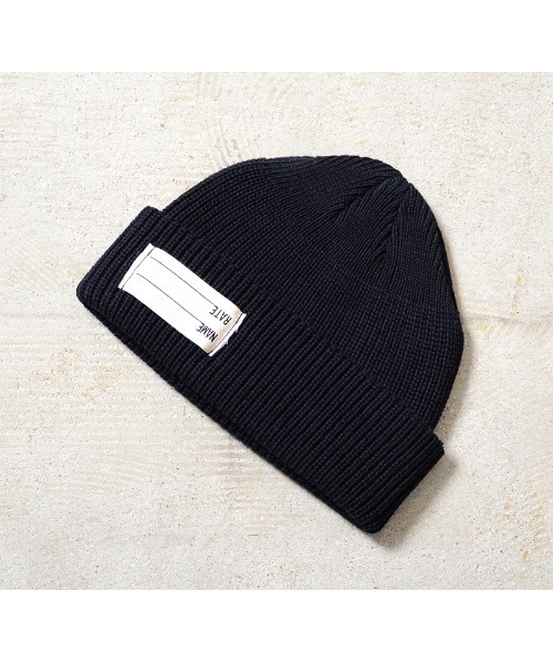 WAIPER.inc（ワイパーインク）の「WP1138 WAIPER.INC US NAVY ワッチキャップ　短め（ニットキャップ/ビーニー・メンズ・ネイビー/ブラック・FREE）」の4枚目の写真