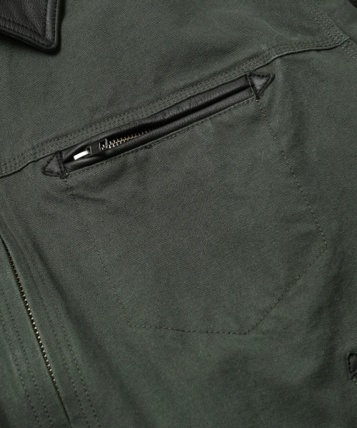 FRIZMWORKS(フリズムワークス)の「HEAVY CANVAS DESTROYED WORK JACKET _ OLIVE(デニムジャケット・メンズ・その他・LARGE/X-LARGE/SMALL/MEDIUM)」の6枚目の写真