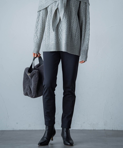 LAUTREAMONT（ロートレアモン）の「【WEB限定】裏起毛発熱レギンスパンツ≪ストレッチ/洗える≫（その他パンツ・レディース・カーキ/ブラック/オフホワイト・7号/9号/11号）」の5枚目の写真