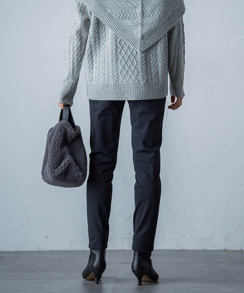 LAUTREAMONT（ロートレアモン）の「【WEB限定】裏起毛発熱レギンスパンツ≪ストレッチ/洗える≫（その他パンツ・レディース・カーキ/ブラック/オフホワイト・7号/9号/11号）」の7枚目の写真