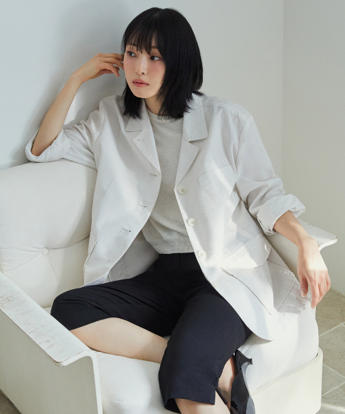 TTUDEMENT(トュードメント)の「FOUR BUTTON SINGLE JACKET IVORY(テーラードジャケット・レディース・その他・FREE)」の2枚目の写真