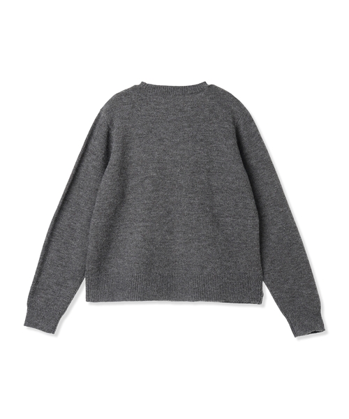 LE SOUK HOLIDAY(ルスークホリデー)の「ロゴニットプルオーバー【洗える】(ニット/セーター・レディース・チャコールグレー/ブラック・M/L)」の21枚目の写真