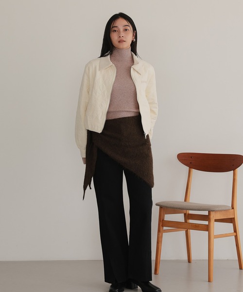 TENTO（テント）の「ショート丈 キルティング ブルゾン（ブルゾン・レディース・アイボリー/ネイビー・36/38）」の22枚目の写真