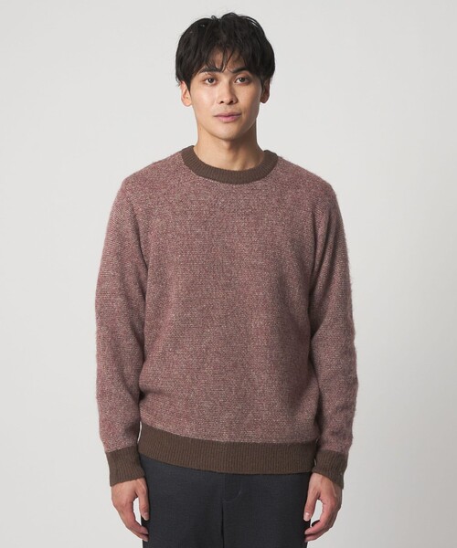 A DAY IN THE LIFE UNITED ARROWS(アデイインザライフユナイテッドアローズ)の「ミドルゲージ モヘヤライク ジャガード ニット<A DAY IN THE LIFE>(ニット/セーター・メンズ・ロイヤルブルー/ダークグレー/ワイン・M/L)」の7枚目の写真