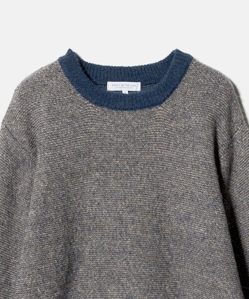 A DAY IN THE LIFE UNITED ARROWS(アデイインザライフユナイテッドアローズ)の「ミドルゲージ モヘヤライク ジャガード ニット<A DAY IN THE LIFE>(ニット/セーター・メンズ・ロイヤルブルー/ダークグレー/ワイン・M/L)」の11枚目の写真