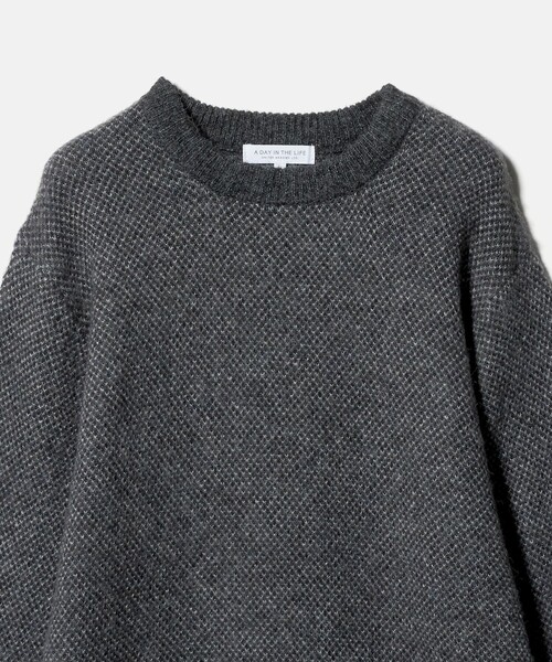A DAY IN THE LIFE UNITED ARROWS(アデイインザライフユナイテッドアローズ)の「ミドルゲージ モヘヤライク ジャガード ニット<A DAY IN THE LIFE>(ニット/セーター・メンズ・ロイヤルブルー/ダークグレー/ワイン・M/L)」の15枚目の写真