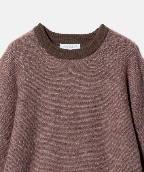 A DAY IN THE LIFE UNITED ARROWS(アデイインザライフユナイテッドアローズ)の「ミドルゲージ モヘヤライク ジャガード ニット<A DAY IN THE LIFE>(ニット/セーター・メンズ・ロイヤルブルー/ダークグレー/ワイン・M/L)」の19枚目の写真