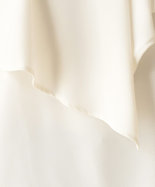 Elura（エルーラ）の「≪入卒/セレモニー/通勤≫フリルブラウス/602135（シャツ/ブラウス・レディース・ホワイト/ネイビー/ホワイト系その他/ブラック・LARGE/MEDIUM）」の8枚目の写真