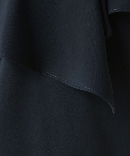 Elura（エルーラ）の「≪入卒/セレモニー/通勤≫フリルブラウス/602135（シャツ/ブラウス・レディース・ホワイト/ネイビー/ホワイト系その他/ブラック・LARGE/MEDIUM）」の9枚目の写真