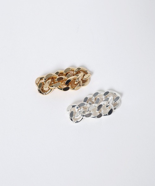 JEANASIS（ジーナシス）の「【シルバー925プレーティング】チェーンリング/632537（リング・レディース・ゴールド/シルバー・SMALL/MEDIUM）」の5枚目の写真