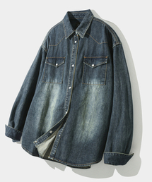 DIMITRI BLACK（ディミトリブラック）の「Bio Western Denim Shirt_Indigo（シャツ/ブラウス）」