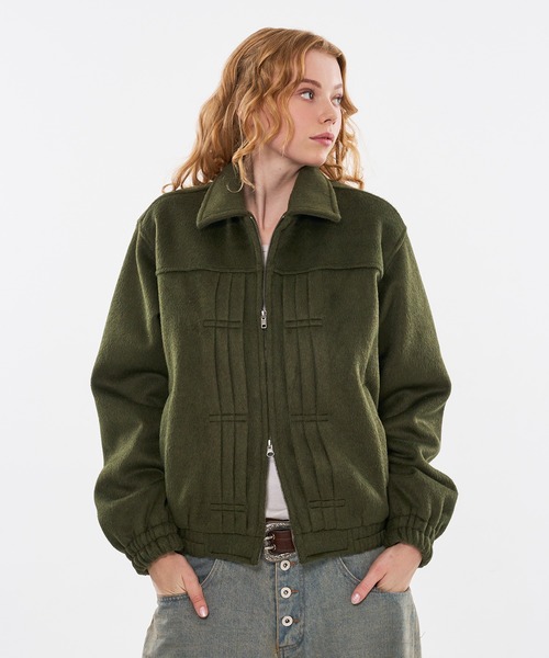 3color / 3size 】SHAGGY WOOL BLEND SWITCH SHORT BLOUSON（ブルゾン