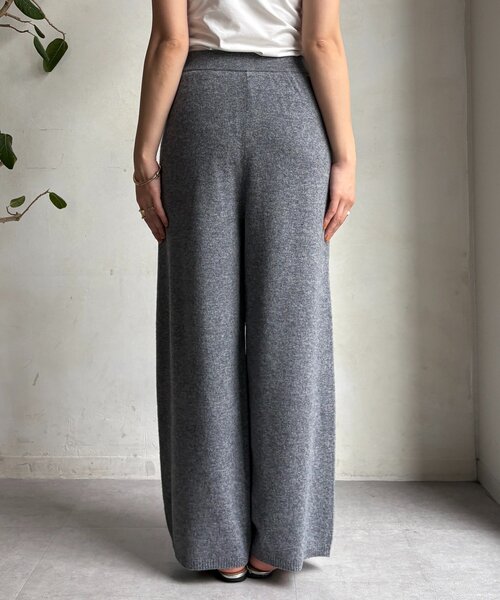 DouDou（ドゥドゥ）の「メリノウール100％ニットパンツ（その他パンツ・レディース・ベージュ/グレー・FREE）」の15枚目の写真