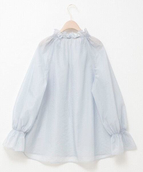 NOLLEY’S Sophi(ノーリーズソフィ)の「ウォッシャブルオーガンジーフリルブラウス(シャツ/ブラウス・レディース・オフホワイト/サックスブルー・38)」の20枚目の写真