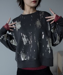 VACANCY（ヴァカンシー）の「箔プリント裏起毛トレーナー（スウェット）」