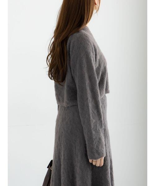 Te chichi（テチチ）の「起毛レースニットプルオーバー（セットアップ可）《2025winter catalog item》（ニット/セーター・レディース・チャコールグレー/オフホワイト・F）」の8枚目の写真