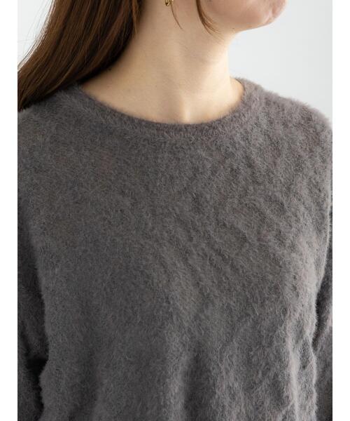 Te chichi（テチチ）の「起毛レースニットプルオーバー（セットアップ可）《2025winter catalog item》（ニット/セーター・レディース・チャコールグレー/オフホワイト・F）」の9枚目の写真