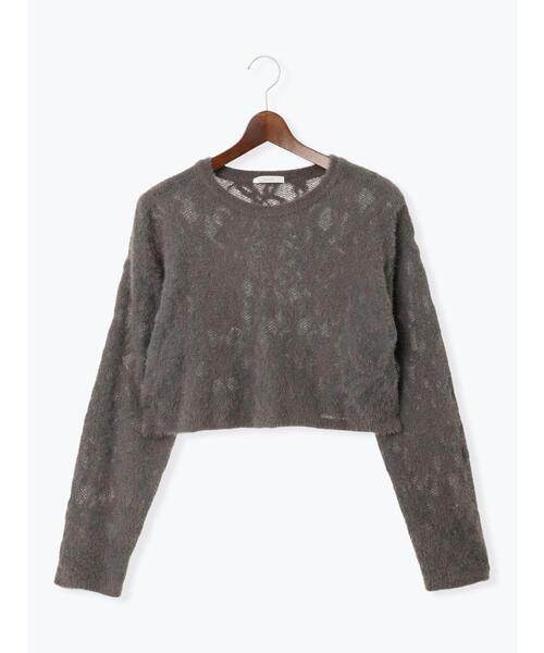 Te chichi（テチチ）の「起毛レースニットプルオーバー（セットアップ可）《2025winter catalog item》（ニット/セーター・レディース・チャコールグレー/オフホワイト・F）」の11枚目の写真