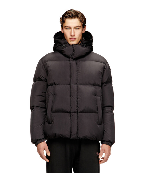 DIESEL（ディーゼル）の「メンズ ダウンジャケット W-ROLFYS-WRD（ダウンジャケット/コート・メンズ・ブラック/グレー・46/48/50/54/52/44）」の4枚目の写真