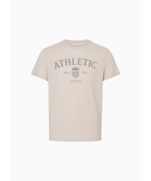 LIMELIGHT APPAREL（ライムライトアパレル）の「アスリットスタンダードフィットアスレチックロゴTシャツ（サンド/グレー）（Tシャツ/カットソー・メンズ・その他・SMALL/MEDIUM/LARGE/X-LARGE/XX-LARGE）」の2枚目の写真