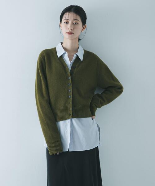 URBAN RESEARCH（アーバンリサーチ）の「カシミヤ強縮Vネックカーディガン（カーディガン/ボレロ・レディース・ブラウン系その他/カーキ・FREE）」の20枚目の写真