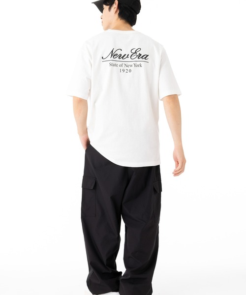 NEW ERA（ニューエラ）の「ニューエラ 半袖Tシャツ スクリプトロゴ（Tシャツ/カットソー・メンズ・ブラック/ピンク/ホワイト・XXL/XL/L/M/S）」の10枚目の写真