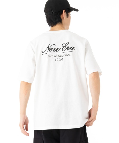 NEW ERA（ニューエラ）の「ニューエラ 半袖Tシャツ スクリプトロゴ（Tシャツ/カットソー・メンズ・ブラック/ピンク/ホワイト・XXL/XL/L/M/S）」の8枚目の写真