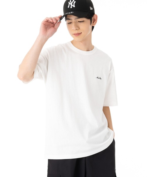 NEW ERA（ニューエラ）の「ニューエラ 半袖Tシャツ スクリプトロゴ（Tシャツ/カットソー・メンズ・ブラック/ピンク/ホワイト・XXL/XL/L/M/S）」の6枚目の写真