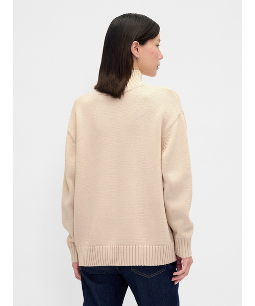 GAP（ギャップ）の「コットン100% オーバーサイズ モックネックセーター（ニット/セーター・レディース・ライトブルー/ピンク/ベージュ/イエロー・XXS/XL/L/M/S/XS）」の22枚目の写真